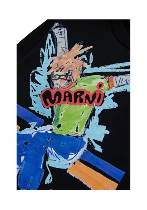 Felpa con stampa MARNI KIDS | M01884 M00NF0M900